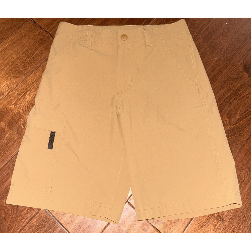Boys The North Face Grey Shorts Size Large‎ 14/16 Hiking Cargo Shorts Khaki Used